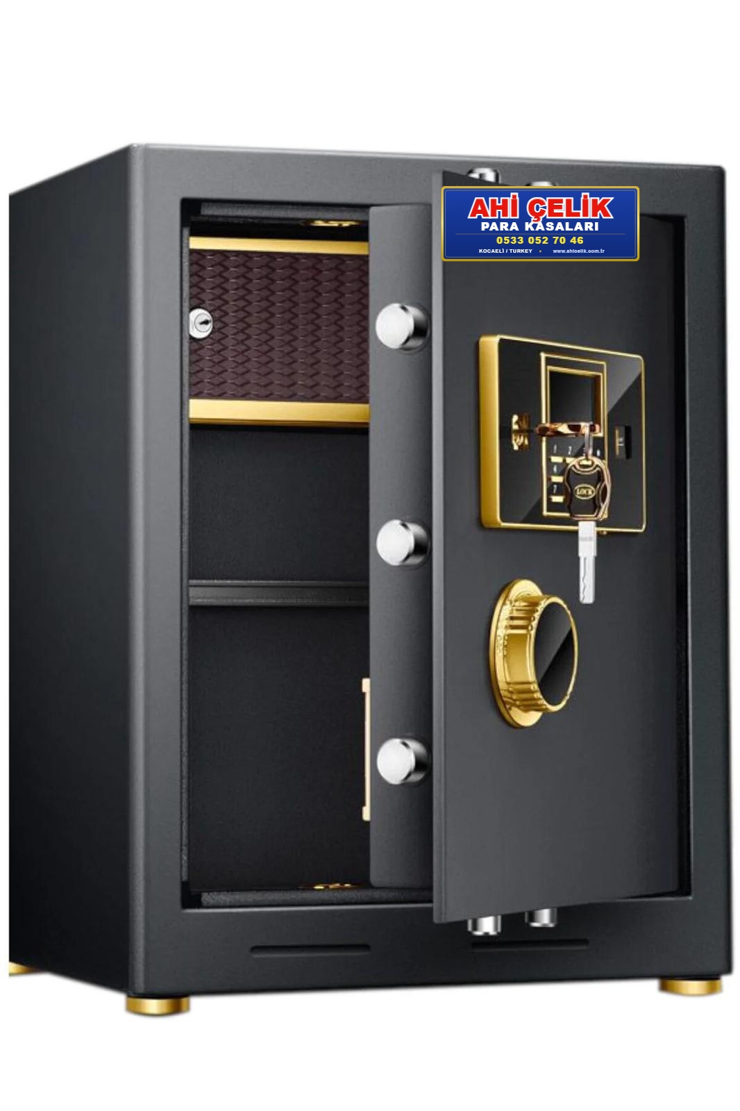 Premium siyah altın detaylı ofis kasası