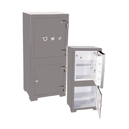 Çift bölmeli zırhlı asansörlü kasa