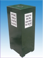 Ayaklı cami kumbarası kocaeli - çift kapaklı çelik bağış kasası