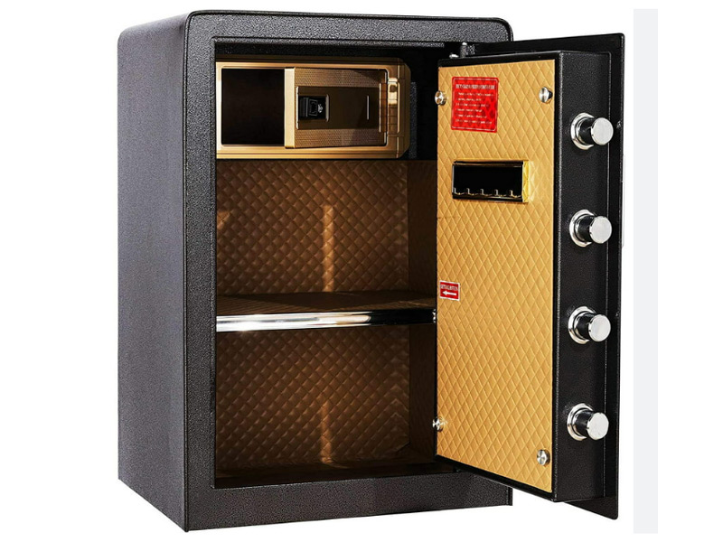 Dijital zırhlı para kasası açık kapı