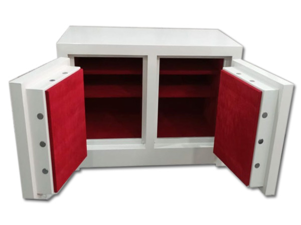 Çift kapılı zırhlı kasa beyaz