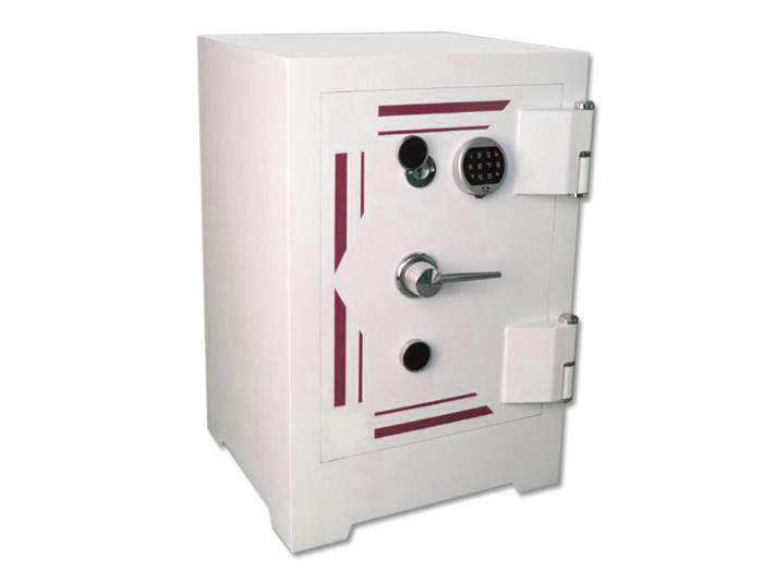 Beyaz zırhlı para kasası dijital şifreli